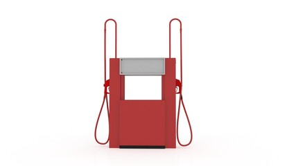 Obraz premium 3d illustration gas station petrol diesel station with indian rupee 