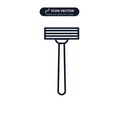 disposable shaving razor icon symbol template for graphic and web design collection logo vector illustration