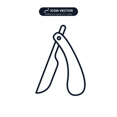disposable shaving razor icon symbol template for graphic and web design collection logo vector illustration