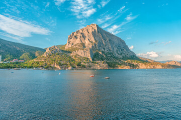 Obraz premium Beautiful seascapes from the Golitsyn trail, mountain views in summer