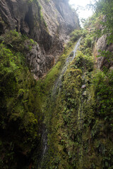 Colombian  Chicaque natural park waterfall