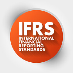 IFRS - International Financial Reporting Standards acronym, business concept background