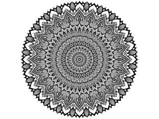 Circular Mandala Illustration. Perfect for Plates, Dishes, Wrapping Paper and Sheets