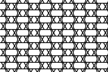 Abstract geometric hexagonal pattern design. Seamless geometric cubes pattern for multiple usage