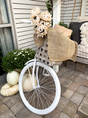 white bike decoration
