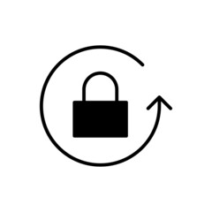 Password icon vector. Protection illustration sign. safety symbol. 
