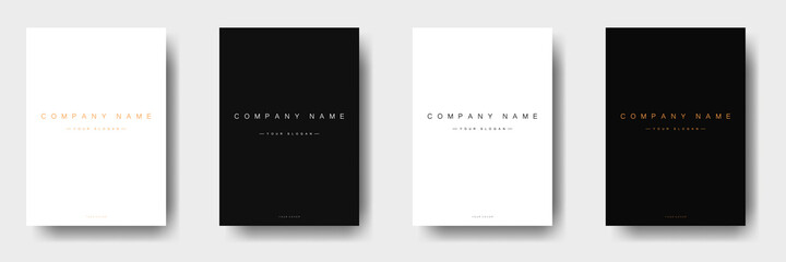 Modern cover design. Minimal design for a booklet or brochure of a business company. Vector template
