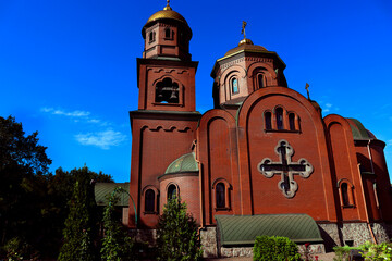 Obraz premium Church-chapel in honor of the icon of the Mother of God Recovery of the dead
