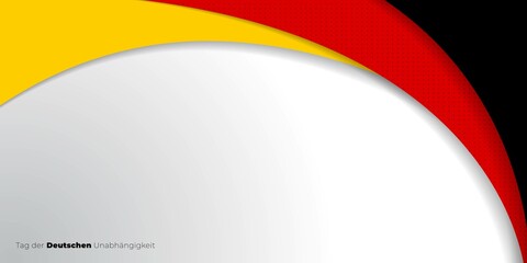 Black, red, and yellow Abstract design. Germany text mean is German Independence day.