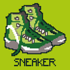 Obraz premium my sneaker in green background