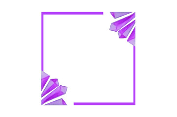 Purple Diamond Ornament Border