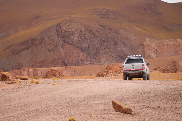 Desert Road in amazing landscape