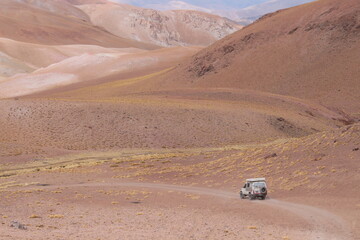 Desert Road in amazing landscape