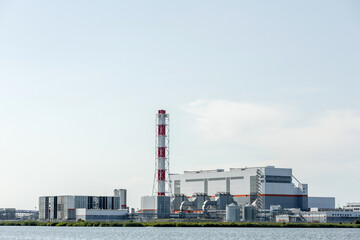 large modern power plant building