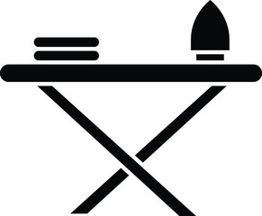 clotheswashing       iron table  and ironing board