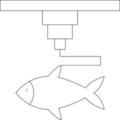 Obraz premium designprinting 3d fish and 3d