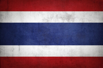 Grunge Thailand flag