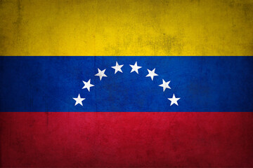 Grunge Venezuela flag