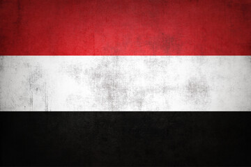 Grunge Yemen flag