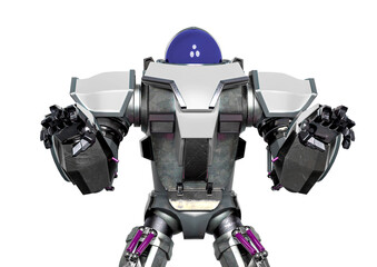 giant robot is attacking