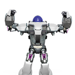 Fototapeta premium giant robot is strong
