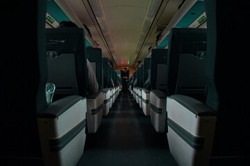 train in motion blur