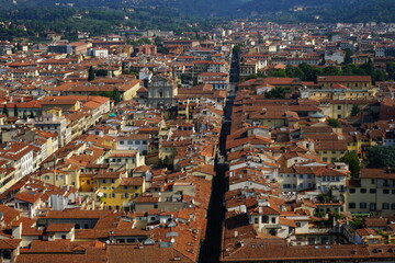 Fototapeta premium Florence city view from above, Tuscany, Italy