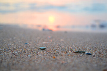 close up view of a beach