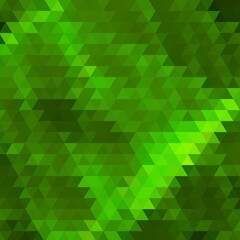 Abstract background of triangles, green vector design. layout for presentation. eps 10