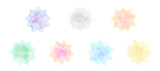 キラキラ金平糖素材