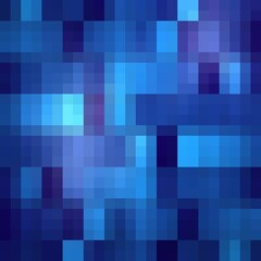 abstract vector square pixel mosaic background - blue. eps 10