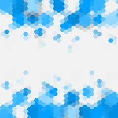 texture blue hex grid. Vector Illustration. eps 10