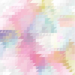 vector abstract irregular polygon background with a triangle pattern in light baby pastel colors. eps 10