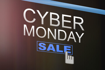 Black friday and cyber monday sale concept.