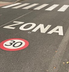 30 kilometers per hour limit - traffic sign