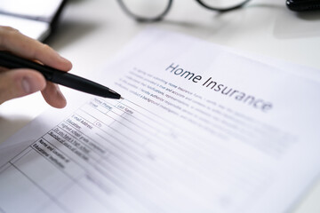 Filling Home Insurance Form