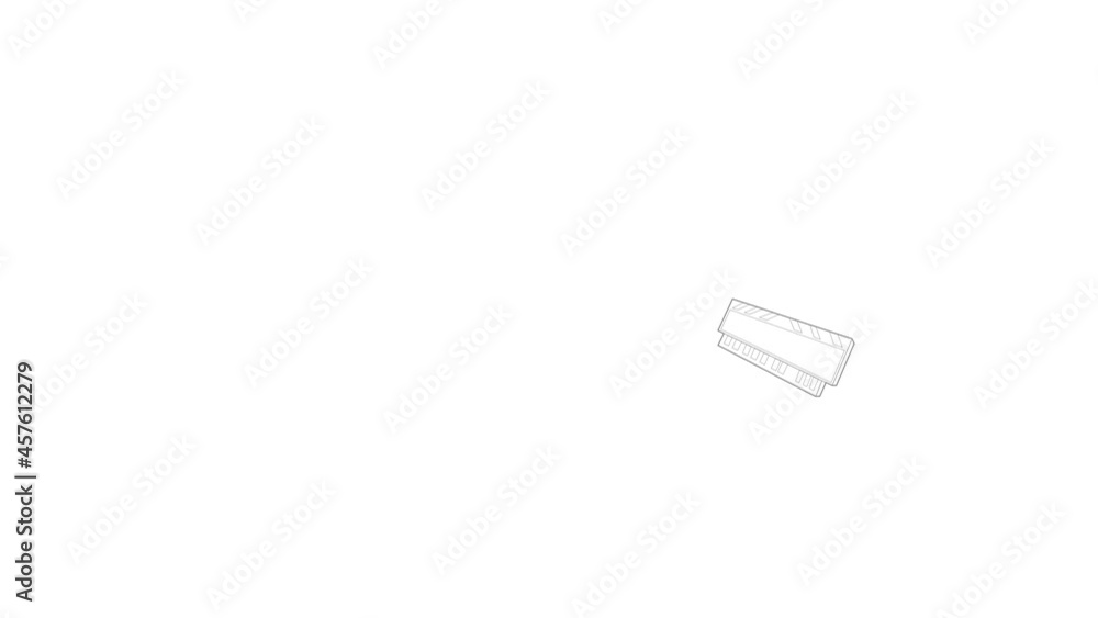 Poster dvd ram module for the personal computer icon animation best outline object on white background