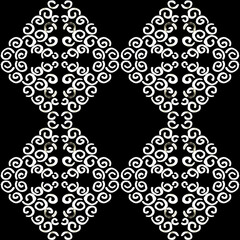 Azulejo watercolor seamless pattern. Traditional Portuguese ceramic tiles. Hand drawn abstract background. Watercolor artwork for textile, wallpaper, print, swimwear design. Black azulejo pattern.