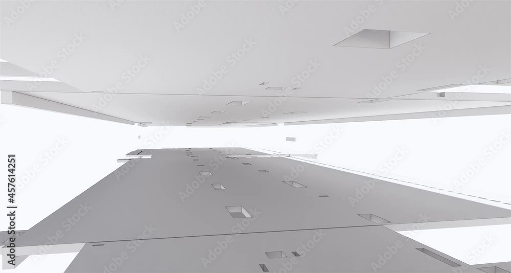 Poster conceptual visualization the bim model supporting frame of the building