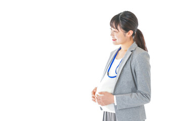 妊娠中の若いビジネスウーマン