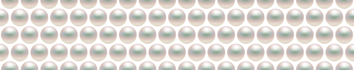 White luxury background with pearls. Vector illustration. 