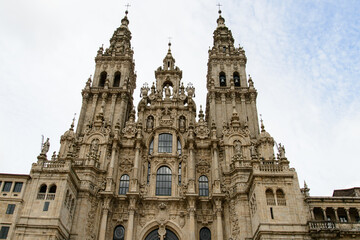 Fototapeta na wymiar the Cathedral of Santiago of Compostela 