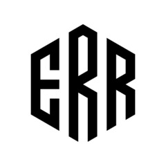 ERR Initial three letter logo hexagon