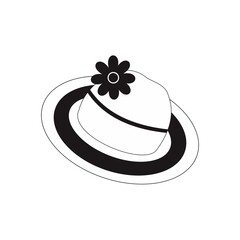 Millery black and white. illustration vector for logo, icon or sticker