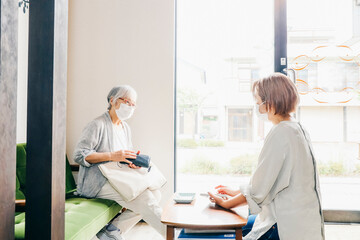 Obraz premium 美容室のお会計 