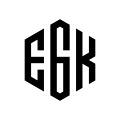 Obraz premium EGK Initial three letter logo hexagon