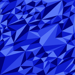 Fototapeta premium Blue triangle diamond pattern geometric background