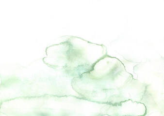 緑の抽象的な水彩テクスチャの背景