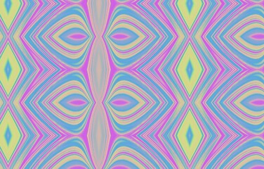 Seamless Ikat Pattern. Abstract background for textile design, wallpaper, surface textures, wrapping paper.Tribal seamless colorful geometric pattern.