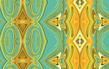 Geometric ethnic pattern seamless design for background or wallpaper.Abstract pattern. Texture with wavy, curves lines. Bright dynamic background with colorful wavy stripes